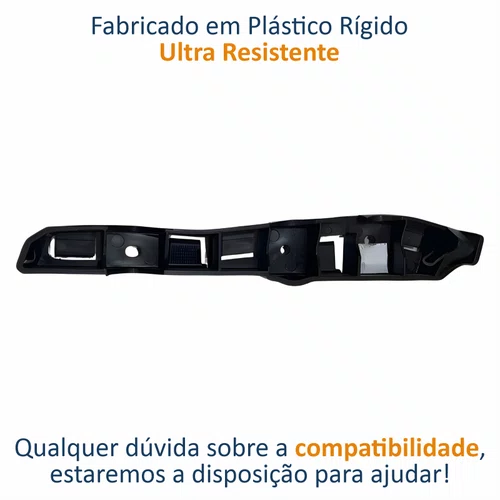 Guia Parachoque Dianteiro Renault Sandero 2008 Até 2014 Lado Esquerdo Motorista