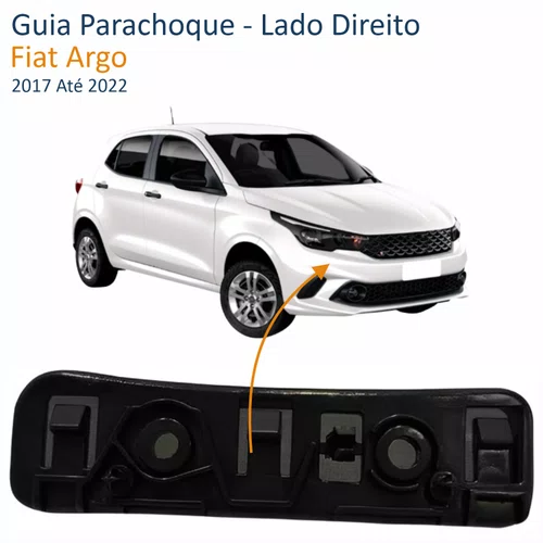 Guia Parachoque Fiat Argo 2017 Até 2022 Lado Direito Passageiro