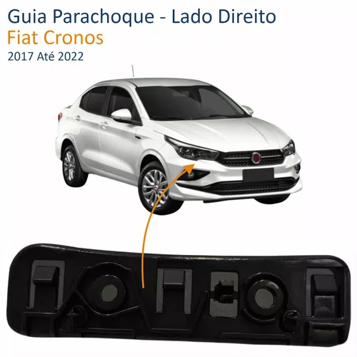 Guia Parachoque Fiat Cronos 2017 Até 2022 Lado Direito Passageiro