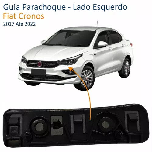 Guia Parachoque Fiat Cronos 2017 Até 2022 Lado Esquerdo Motorista
