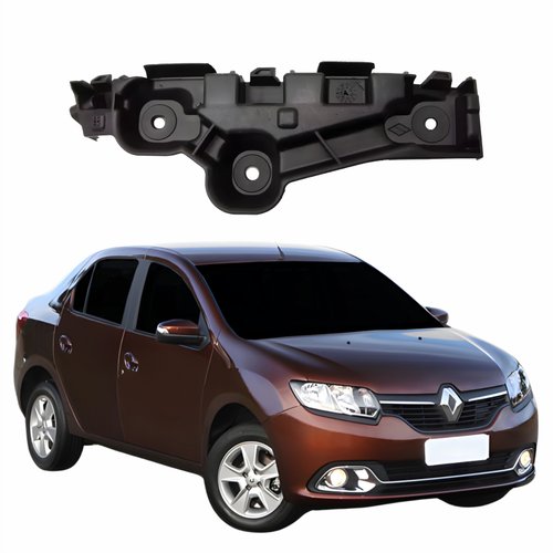 Guia Parachoque Renault Logan 2014 Até 2019 Lado Direito Passageiro