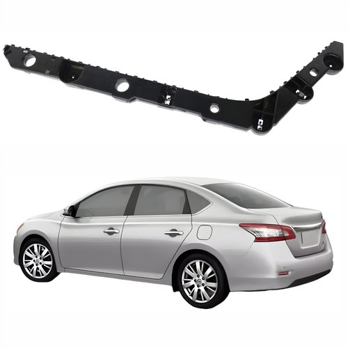 Guia Parachoque Traseiro Nissan Sentra 2014 Até 2016 Lado Esquerdo Motorista