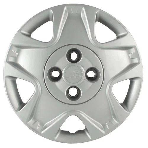 Kit 4 Calotas Aro 14 Prata Fiesta Hatch e Sedan 2011 a 2012