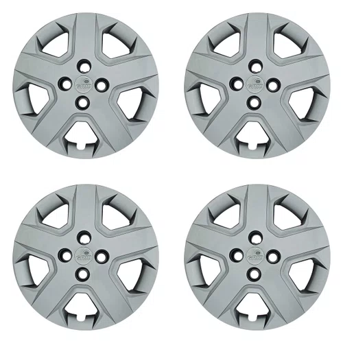 Kit 4 Calotas Aro 15 Prata Chevrolet Cobalt e Spin 2013 2014 2015 2016 2017 2018 2019 2020 Grid - Referência: 372CP-Pta-E
