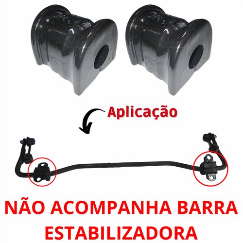 Kit Bucha Estabilizadora Traseira Ford Fusion 2006 2007 2008 2009
