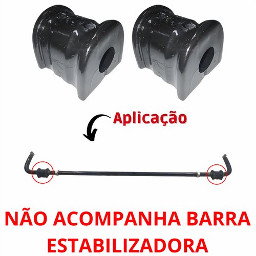 Kit Bucha Estabilizadora Traseira Ford Fusion 2012 Até 2018