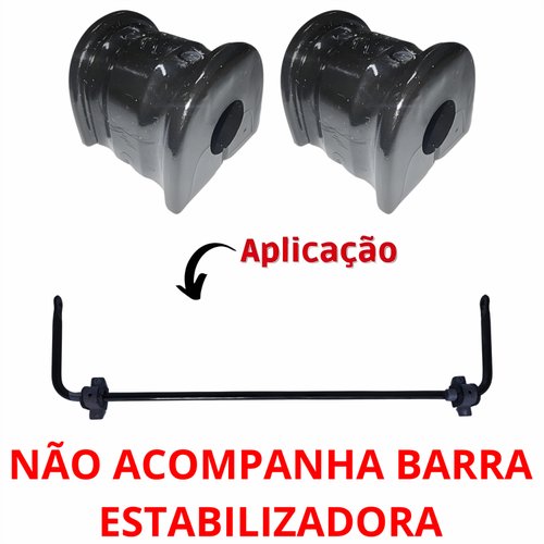 Kit Bucha Estabilizadora Traseira Mitsubishi Lancer 2010 Até 2020