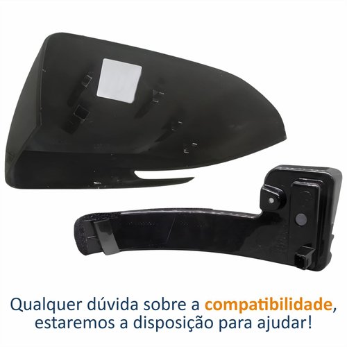 Kit Capa Com Pisca Retrovisor Fiat Fastback 2021 2022 2023 2024 Lado Direito Passageiro
