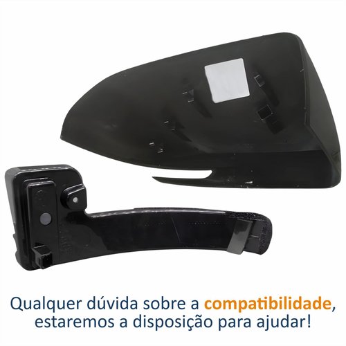 Kit Capa Com Pisca Retrovisor Fiat Fastback 2021 2022 2023 2024 Lado Esquerdo Motorista