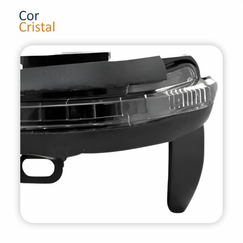 Kit Capa Com Pisca Retrovisor Fiat Mobi 2014 Até 2022 Lado Esquerdo Motorista