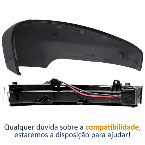 Kit Capa Com Pisca Retrovisor Vw Fox 2013 2014 2015 2016 Liso Lado Esquerdo Motorista