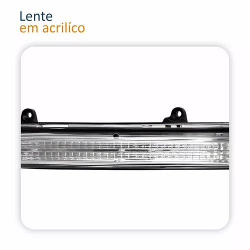 Kit Capa Com Pisca Retrovisor Vw Fox 2013 2014 2015 2016 Liso Lado Esquerdo Motorista