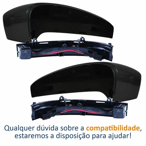 Kit Capa Com Pisca Retrovisor Vw Gol G5 2008 2009 2010 2011 2012 Texturizado