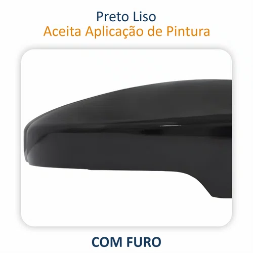 Kit Capa Com Pisca Retrovisor Vw Golf 2013 2014 Liso Lado Direito Passageiro