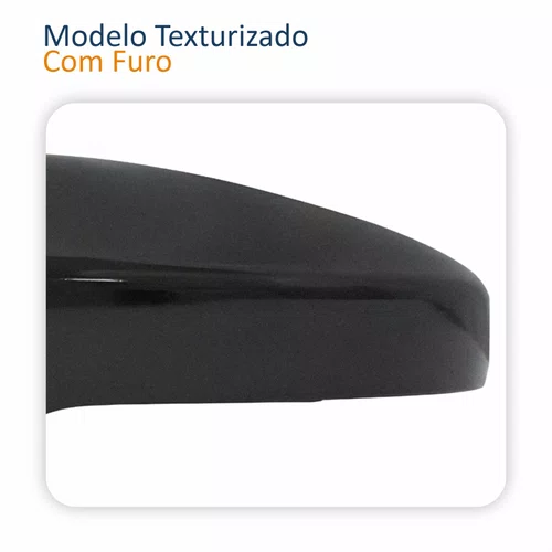 Kit Capa Com Pisca Retrovisor Vw Saveiro G6 2013 2014 2015 2016 Texturizado Lado Esquerdo Motorista