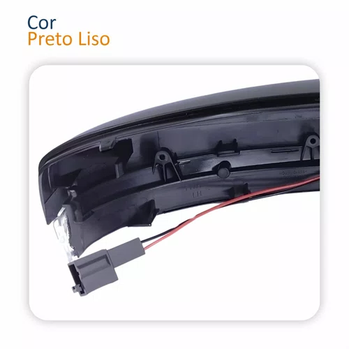 Kit Capa Com Pisca Retrovisor Vw Voyage G5 2008 2009 2010 2011 2012 Liso Lado Esquerdo Motorista
