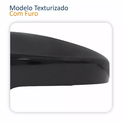 Kit Capa Com Pisca Retrovisor Vw Voyage G6 2013 2014 2015 2016 Texturizado