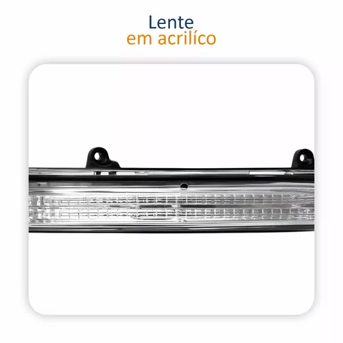 Kit Capa Com Pisca Retrovisor Vw Voyage G6 2013 Até 2016 Liso Lado Direito Passageiro
