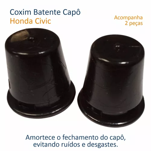 Kit Coxim Batente Capô Honda Civic 2007 Até 2016 2 Peças