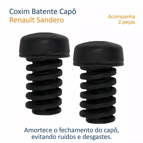 Kit Coxim Batente Capô Renault Sandero 2 Peças