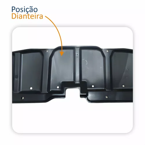 KIT Defletor Central Parachoque Dianteiro Toyota Fielder 2003 Até 2008 + Presilhas