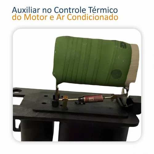 Kit Defletor Ventoinha Vw Fox Spacefox Polo 2006 Até 2012 Gol Voyage Saveiro 2009 Até 2021 Com Resistência