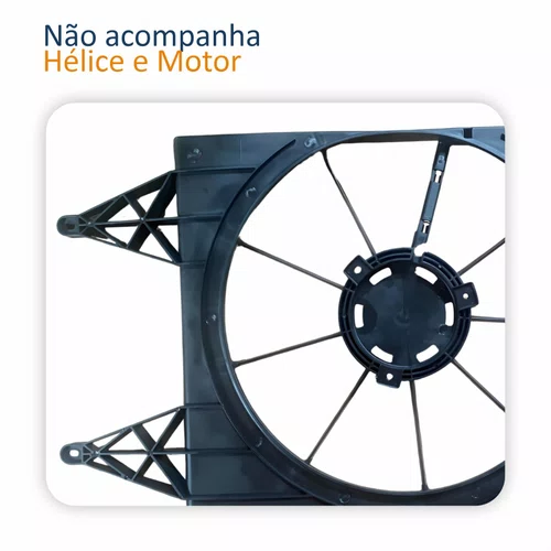 Kit Defletor Ventoinha Vw Voyage 2009 Até 2021 Com Resistência