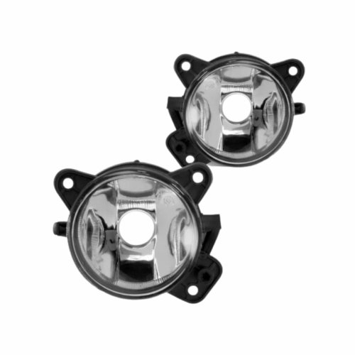 Kit Farol Auxiliar de Milha Vw Gol G5 Voyage G5 Saveiro G5 2008 até 2012 Moldura Cromada Botão Original