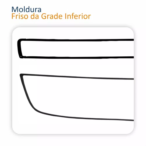Kit Friso Grade Dianteira Gm Agile 2009 2010 2011 2012 2013 Superior Inferior Preta