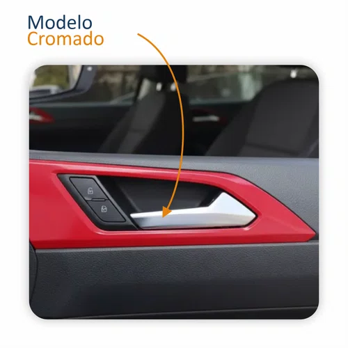 Kit Gatilho Maçaneta Interior Vw Nivus 2020 Até 2025 2 Peças