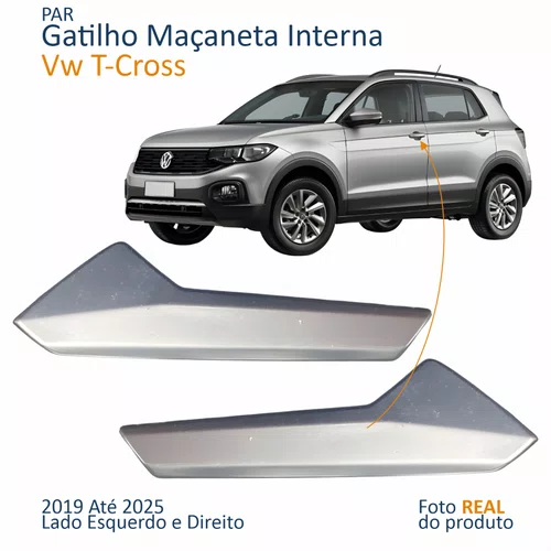 Kit Gatilho Maçaneta Interior Vw T-Cross 2019 Até 2025 2 Peças