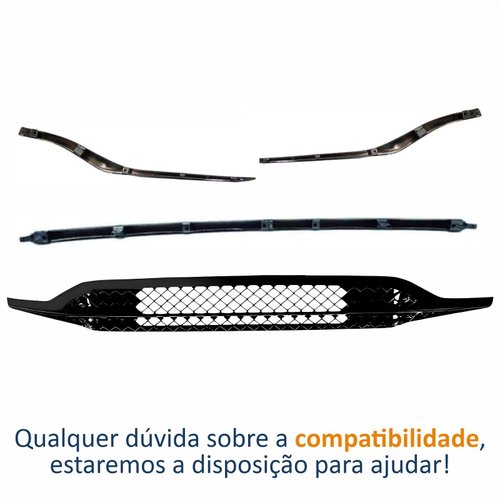 Kit Grade Moldura Parachoque Fiat Cronos 2018 Até 2023 Inferior