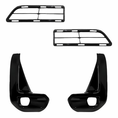 Kit Grade Parachoque Dianteiro Toyota Hilux Srv 2021 2022 2023 Central E Milha Black Piano