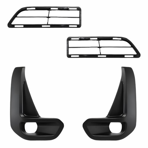 Kit Grade Parachoque Dianteiro Toyota Hilux Srv 2021 2022 2023 Central E Milha Preto Texturizado