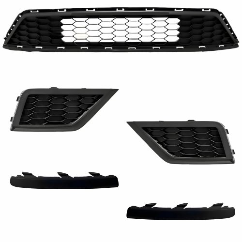 Kit Grade Parachoque Vw Gol Saveiro Voyage G8 2018 Até 2023 Milha Sem Furo, Central E Friso Inferior