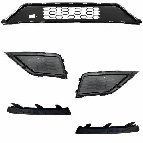 Kit Grade Parachoque Vw Gol Saveiro Voyage G8 2018 Até 2023 Milha Sem Furo, Central E Friso Inferior