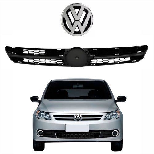Kit Grade Radiador + Emblema Vw Gol G5 2008 Até 2012