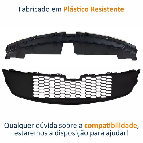 Kit Grade Radiador Superior e Inferior Gm Cruze Sedan 2010 Até 2015 Com Friso Cromado FIPPARTS