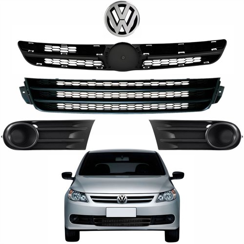 Kit Grades + Emblema Vw Gol G5 2008 Até 2012