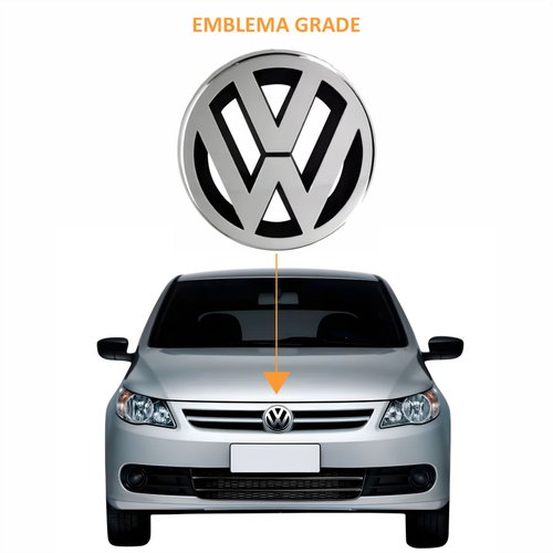 Kit Grades + Emblema Vw Gol G5 2008 Até 2012