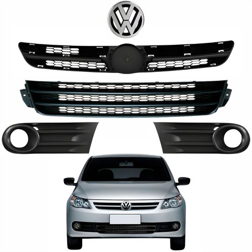 Kit Grades + Emblema Vw Gol G5 2008 Até 2012