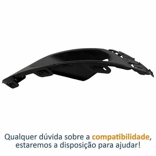 Kit Moldura Grade Farol Auxiliar Gm Cobalt 2016 2017 2018 2019 2020 Com Furo Friso Cromado Lado Esquerdo Motorista