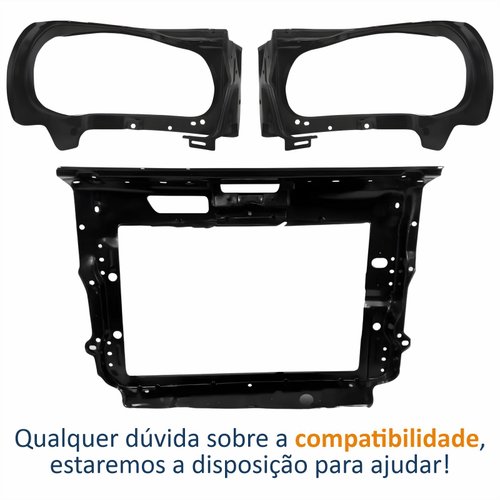 Kit Painel Dianteiro Com Alojamento Vw Fox 2003 Até 2010 Com Ar