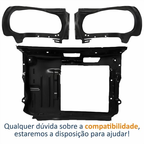 Kit Painel Dianteiro Com Alojamento Vw Fox 2003 Até 2010 Sem Ar