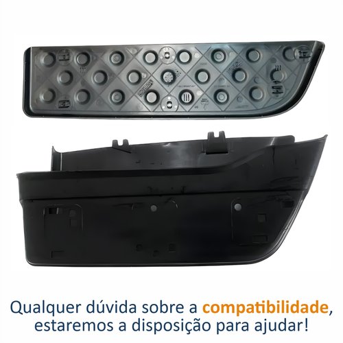 Kit Parachoque + Pisante Traseiro Mitsubishi L-200 Triton 2008 Até 2014 Lado Direito Passageiro