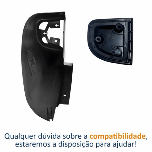 Kit Ponteira + Refletor do Parachoque Traseiro Mitsubishi L-200 Triton 2008 Até 2014 Lado Direito Passageiro