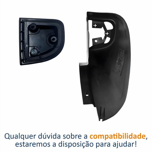 Kit Ponteira + Refletor do Parachoque Traseiro Mitsubishi L-200 Triton 2008 Até 2014 Lado Esquerdo Motorista