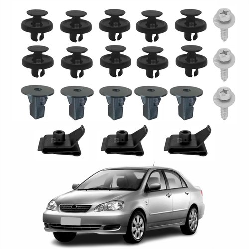 Kit Presilhas Defletor Parachoque Toyota Corolla 2003 Até 2008