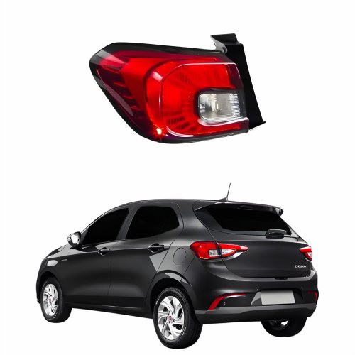 Lanterna Traseira Fiat Argo 2017 Até 2022 Canto Bicolor Lado Esquerdo Motorista