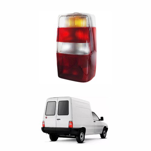 Lanterna Fiat Fiorino 2004 Até 2013 Bicolor Cristal Lado Direito Passageiro